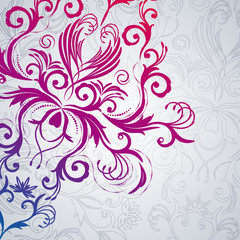 Abstract floral background with east flowers.