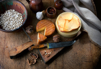 Still life with cheese