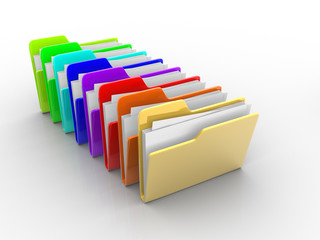 Colorful folders