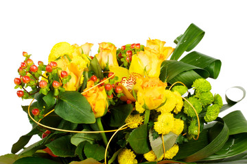 closeup shot of colorful bouquet