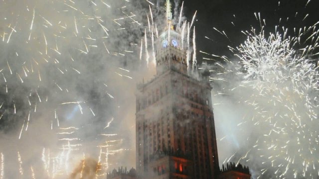Fireworks in Warsaw