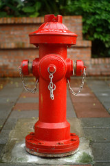 a red fire plug