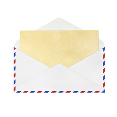 isolated Vintage Envelope