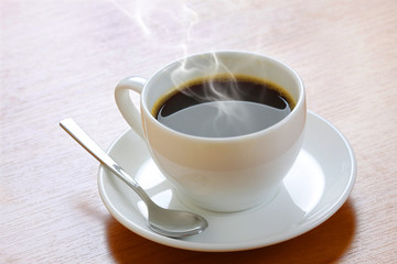 hot coffee and snacks