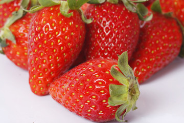 strawberry on a white background