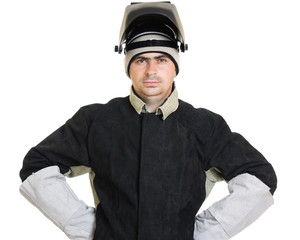 Welder on a white background.