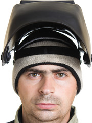 Welder on a white background.