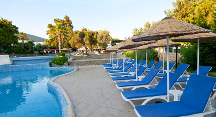Turkish resort, swimming pool.
