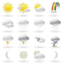 Weather Icons Set Of Natural Phenomenons