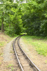 Narrow gauge railway "Maltanka" in Poznan, Poland