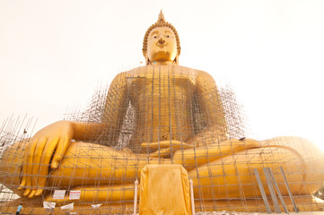 Renovation of big buddha statue