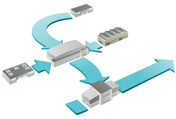 Fototapeta premium UK manufacturing exports
