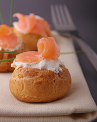 choux farci au samon