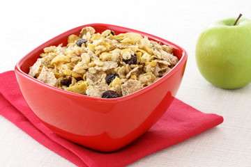 healthy muesli breakfast