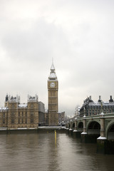 Fototapeta na wymiar Snow Covered Westminster