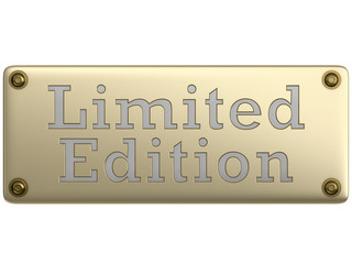 Limited Edition Schild gold