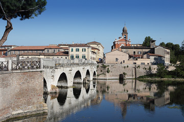 Tiberius' Bridge. Rimini, Italy