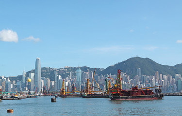 Hong Kong Skyline in the afternoon.