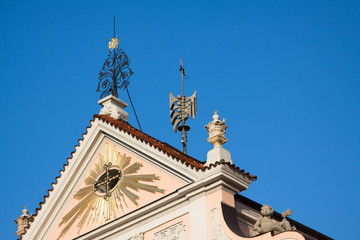 Historic church front side