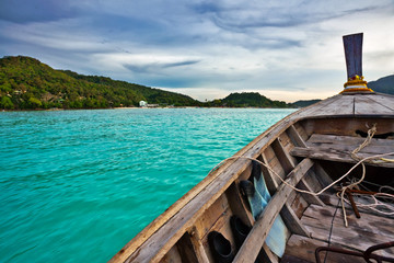 View from a moving boat