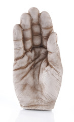 open hand statue