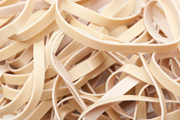 A tan rubber band