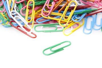 A colorful paper clip