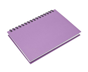 stack of ring binder book violet notebook