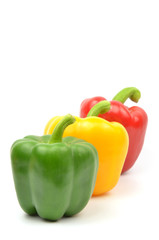 Fresh colorful paprika isolated