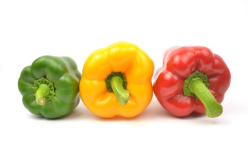 Fresh colorful paprika isolated