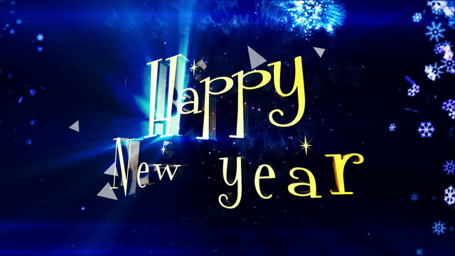Happy New Year midnightblue FullHD