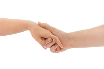 Fototapeta premium Man and woman hands