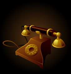 old telephone set