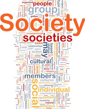 Society background concept