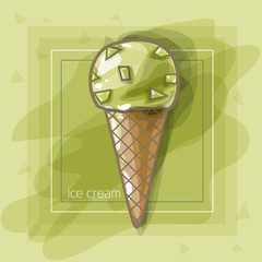 Pistachio ice-cream