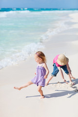 Two kids at beach