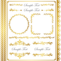 gold frame set