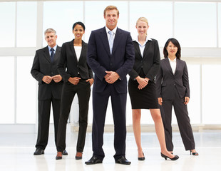 Confident business people