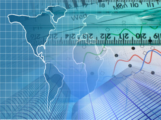 Bar graph, ruler and calculator