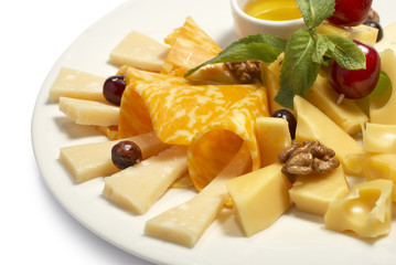 Various types of cheese composition