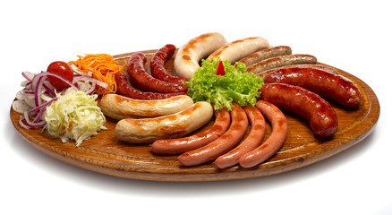 Grilled sausages