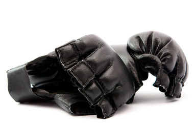 black boxing gloves