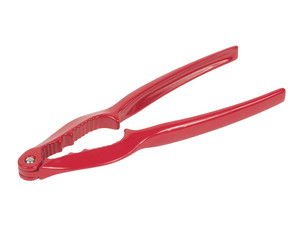 red nutcracker isolated on a white background