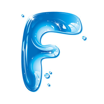 recommend clip art: Water Liquid Letter - Capital F