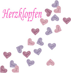 symbol, hintergrund,: herzklopfen