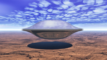 ufo in the desert © Luca Oleastri