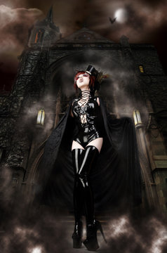Vampira's Castle - Sexy Vampire guarding her Lair
