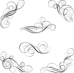 Set of calligraphy design