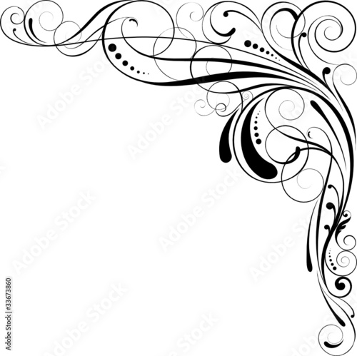 "Swirl corner design" Stock image and royalty-free vector files on