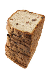 Stack of Raisin Bread